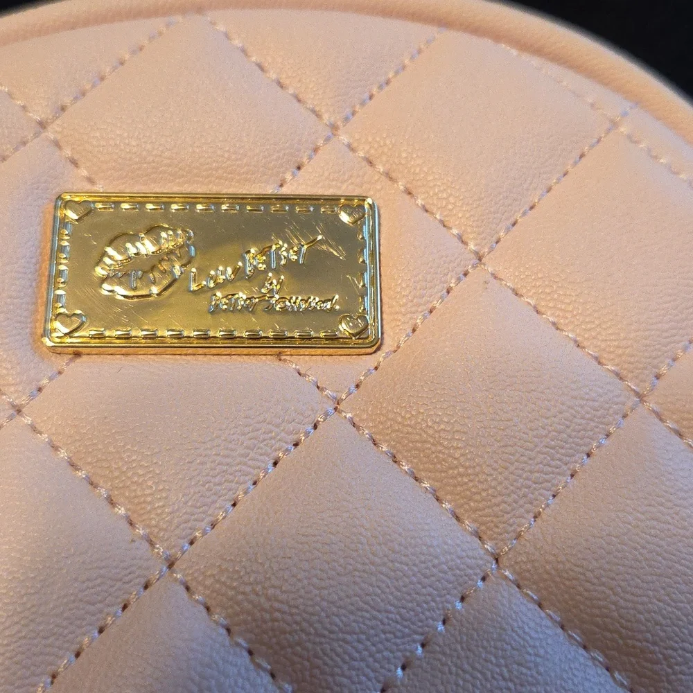 Betsey Johnson Rare Pink Quilted Backpack with Butterfly Wings! - Picture 2 of 8